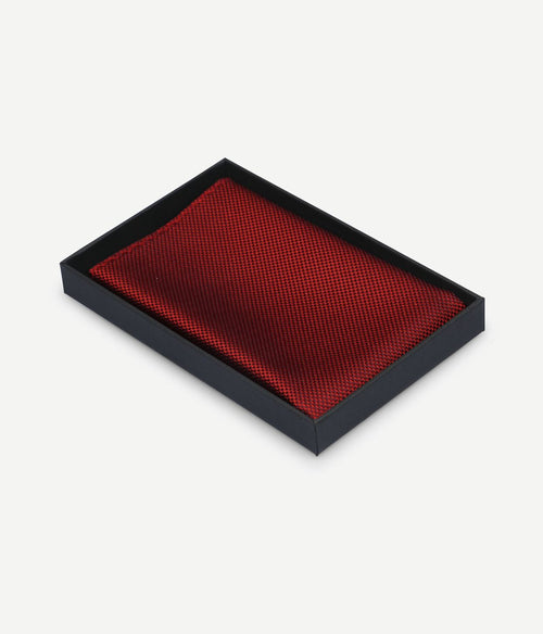 Zijde pochet rood
