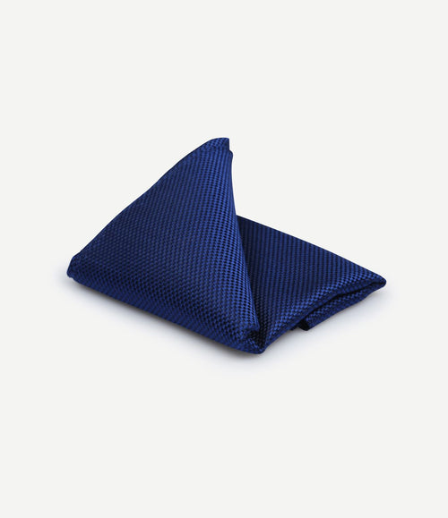 Zijde pochet royal blauw