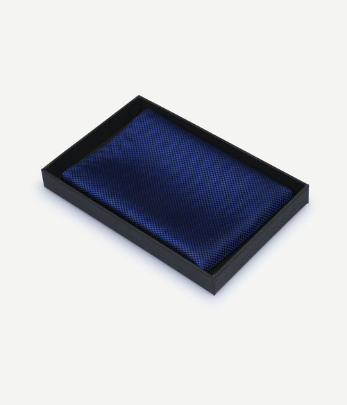 Suitable zijde pochet royal blauw