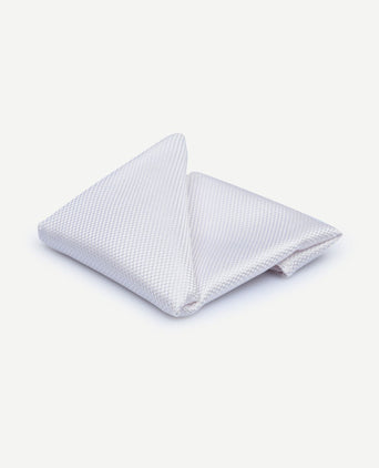 Suitable zijde pochet wit