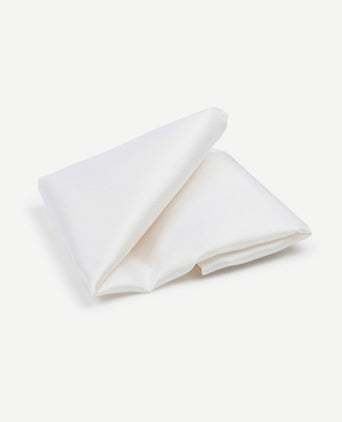 Zijde pochet wit
