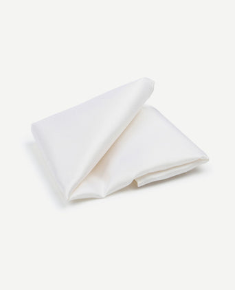 Zijde pochet wit
