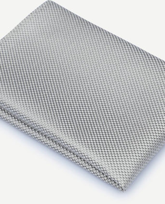 Suitable zijde pochet zilver