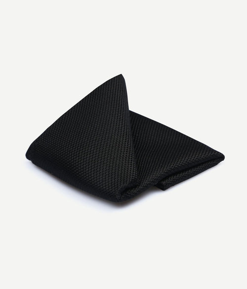 Suitable zijde pochet zwart