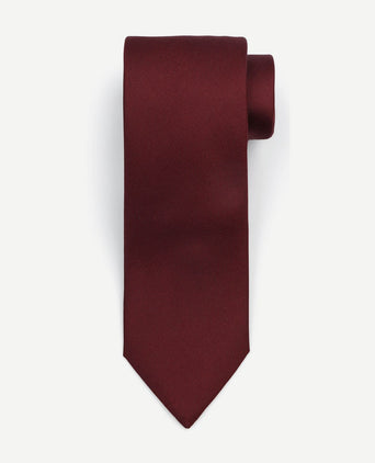 Zijde stropdas bordeaux