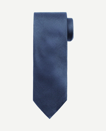 Zijde stropdas denim blauw