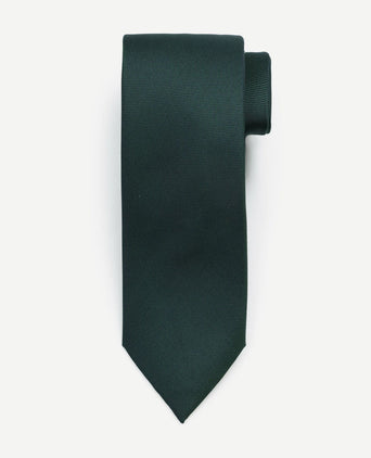 Suitable zijde stropdas donkergroen