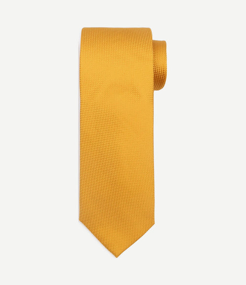 Zijde stropdas gold
