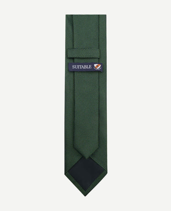 Suitable zijde stropdas groen