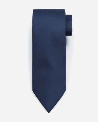 Suitable zijde stropdas indigo blauw