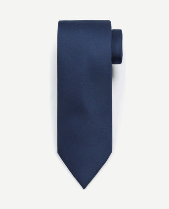 Zijde stropdas indigo blauw