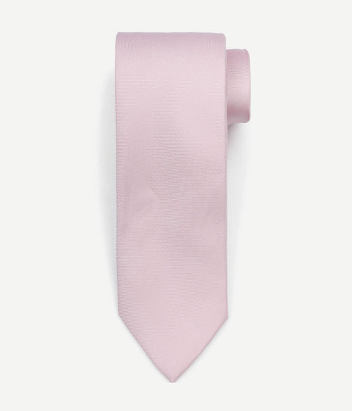 Suitable zijde stropdas lichtroze