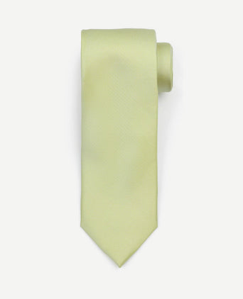 Zijde stropdas lime groen