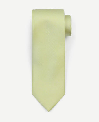 Zijde stropdas lime groen