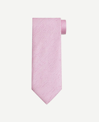 Zijde stropdas melange roze