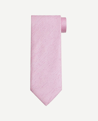 Zijde stropdas melange roze