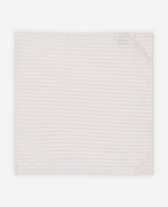 Suitable zijde stropdas met pochet ivoor