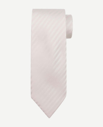 Suitable zijde stropdas met pochet ivoor