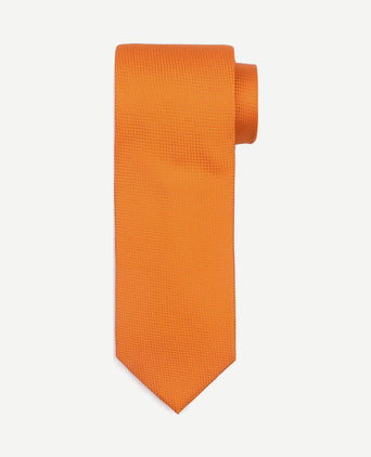 Zijde stropdas oranje