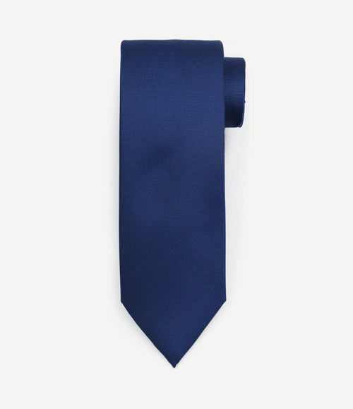Zijde stropdas royal blauw