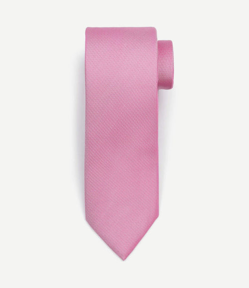 Zijde stropdas roze