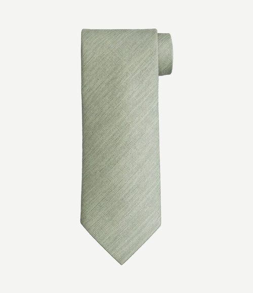 Zijde stropdas two toned groen