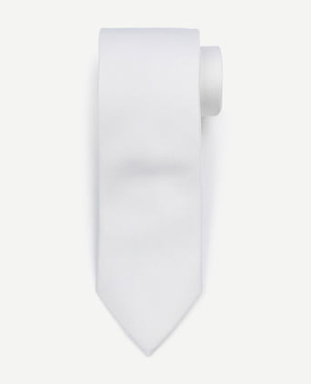 Suitable zijde stropdas wit