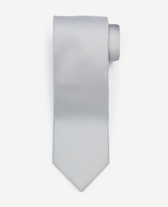 Suitable zijde stropdas zilver