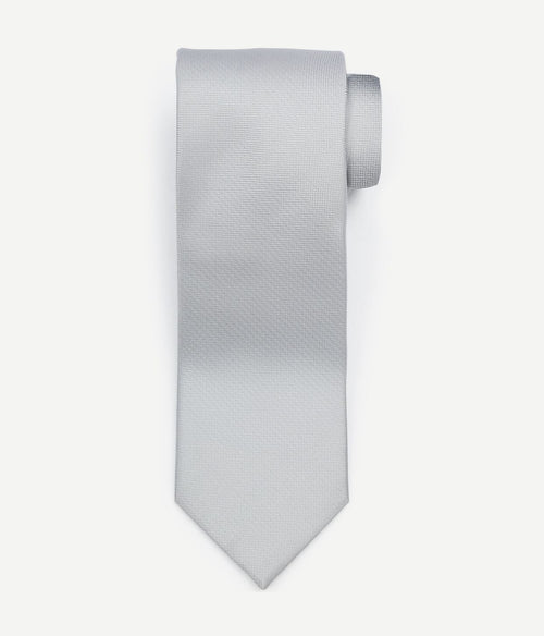 Suitable zijde stropdas zilver