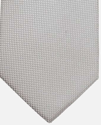 Suitable zijde stropdas zilver