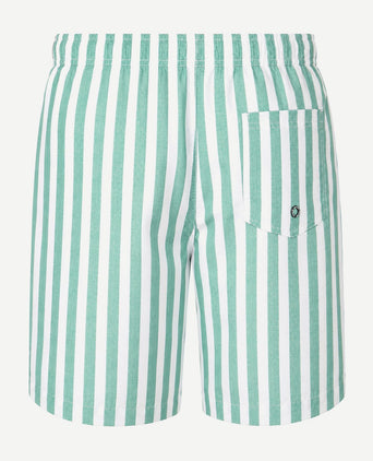 Zwembroek big stripe groen