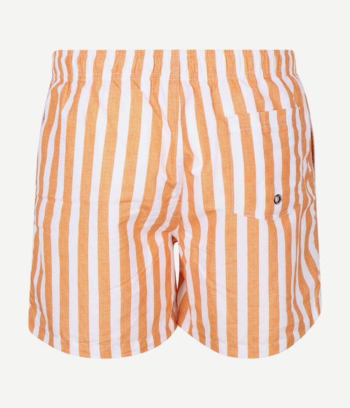 Zwembroek big stripe oranje
