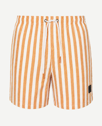 Zwembroek big stripe oranje