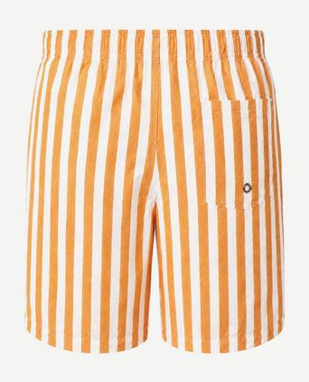 Zwembroek big stripe oranje
