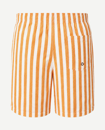 Zwembroek big stripe oranje