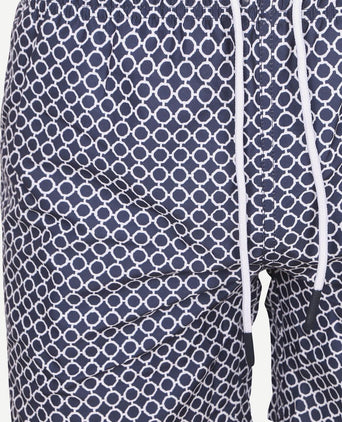 Suitable zwembroek circle chain donkerblauw | Regular-fit