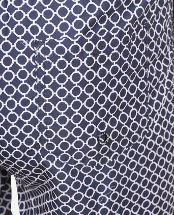 Suitable zwembroek circle chain donkerblauw | Regular-fit