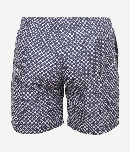 Suitable zwembroek circle chain donkerblauw | Regular-fit