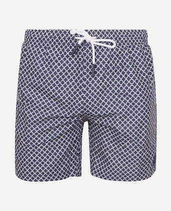 Zwembroek circle chain donkerblauw