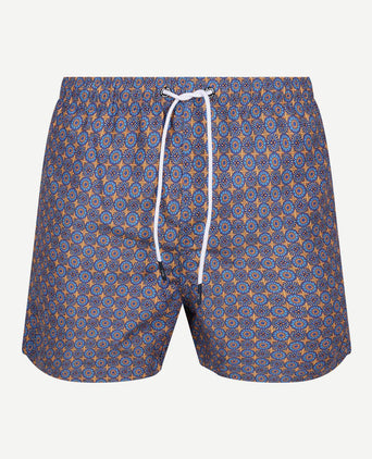 Zwembroek mediterra blauw oranje