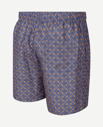 Zwembroek mediterra blauw oranje