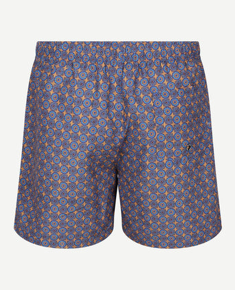 Zwembroek mediterra blauw oranje