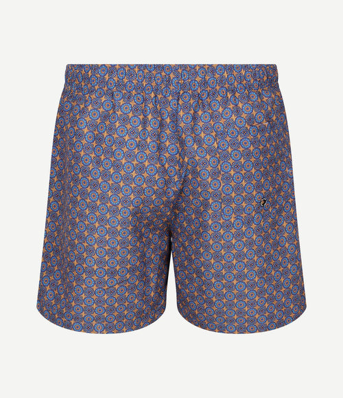 Zwembroek mediterra blauw oranje