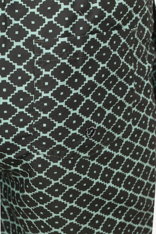 Suitable zwembroek mine craft army groen | Regular-fit