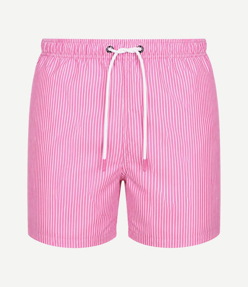 Zwembroek pin stripe fuchsia