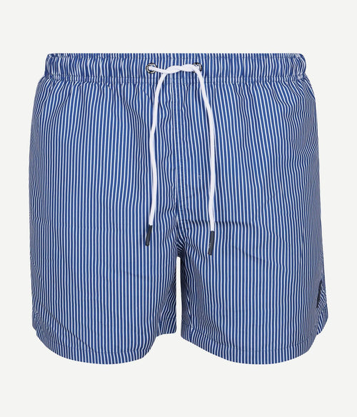 Zwembroek pin stripe donkerblauw