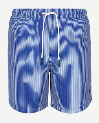 Zwembroek pin stripe donkerblauw
