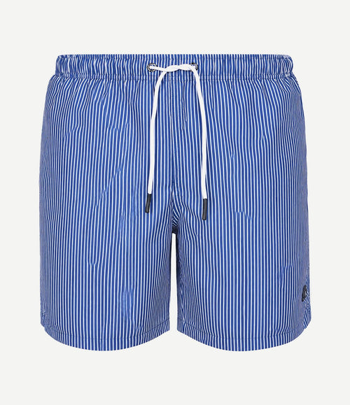 Zwembroek pin stripe donkerblauw