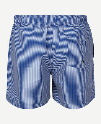 Zwembroek pin stripe donkerblauw