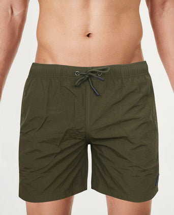 Suitable zwembroek plain army groen | Regular-fit